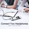 Vention 3.5mm męski do 2*3.5mm żeńskich stereo kabel rozdzielający 0,3M czarny ABS