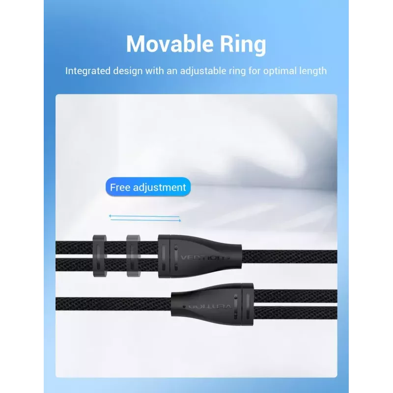 adapter kablowy audio Vention 2×3,5 mm męski do 4‑biegunowego 3,5 mm żeńskiego, 0,3 m, czarny