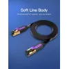 Kabel sieciowy Vention płaski Cat.7 patchcord 3M czarny