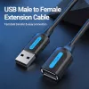 Vention USB 2.0 A Męski do A Żeński Przedłużacz 2M czarny PVC