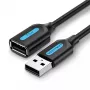 Vention USB 2.0 A Męski do A Żeński Przedłużacz 2M czarny PVC