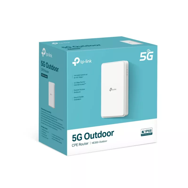TP-Link 5G Outdoor Router Build-In 5G Modem 5G wireless router 2.5 Gigabit Ethernet Biały