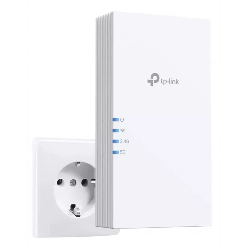 Rozszerzacz zasięgu bezprzewodowego TP-Link RE220BE — dwuzakresowy 2,4/5 GHz, 802.11ac, 2 anteny zewnętrzne, zasilanie 100–240 V