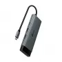 Hub USB typu C TP-Link UH7021C — HDMI, USB 3.2 Gen1, USB 2.0, SD/microSD, 5000 Mbit/s, aluminium, czarny