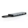 Hub USB typu C TP-Link UH7021C — HDMI, USB 3.2 Gen1, USB 2.0, SD/microSD, 5000 Mbit/s, aluminium, czarny
