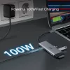 Hub USB typu C TP-Link UH7021C — HDMI, USB 3.2 Gen1, USB 2.0, SD/microSD, 5000 Mbit/s, aluminium, czarny