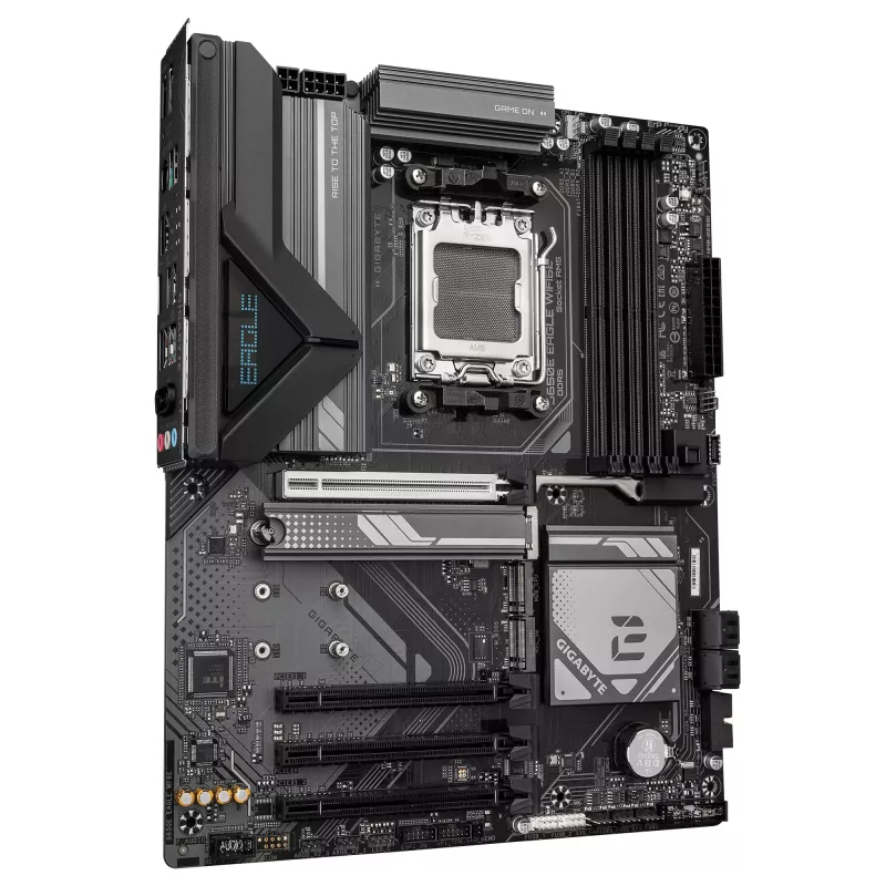 Płyta główna GIGABYTE B650E EAGLE WIFI6E - procesory AMD Ryzen 9000 Series, 8+2+2 fazy VRM, do 8200MHz DDR5 (OC), 1xPCIe 5.0 + 2xPCIe 4.0 M.2, 2.5GbE LAN, WIFI 6E, USB 3.2 Gen 2