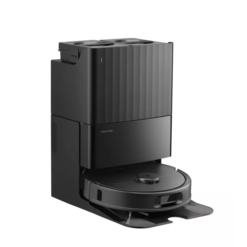 Roborock vacuum cleaner Q Revo L — okrągły robot z workiem na kurz, pojemność na kurz 0,33 l, baza 2,7 l, czas pracy 180 min, 5200 mAh, czarny