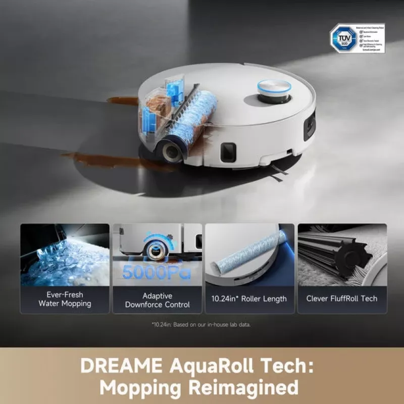 Robot odkurzający Dreame Aqua10 Ultra Roller Complete biały