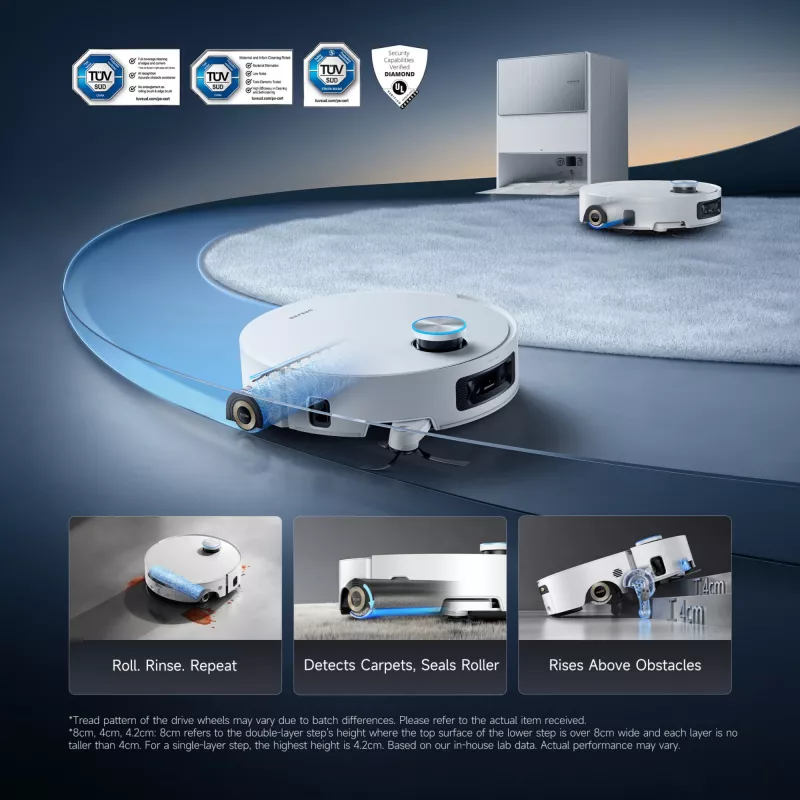 Robot odkurzający Dreame Aqua10 Ultra Roller Complete biały
