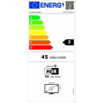 LG HD LR60 43LR60006LA TV 109.2 cm (43 cale) Full HD Smart TV Wi-Fi Czarny