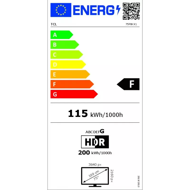 Telewizor TCL P8K 75 cali 4K QLED HDR 3840 x 2160