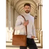 dbramante1928 Marselisborg - 14 cali - Golden tan N.E., torba kurierska, 35,6 cm (14 cali), pasek na ramię, 1,24 kg