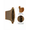 dbramante1928 Marselisborg - 14 cali - Golden tan N.E., torba kurierska, 35,6 cm (14 cali), pasek na ramię, 1,24 kg