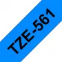 Taśma laminowana Brother 36 mm, czarny na niebieskim, TZe, szary, termotransferowa, Chiny, 5 lat