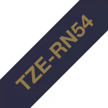 Taśma do etykietowania Brother TZE-RN54, złoty na granatowym