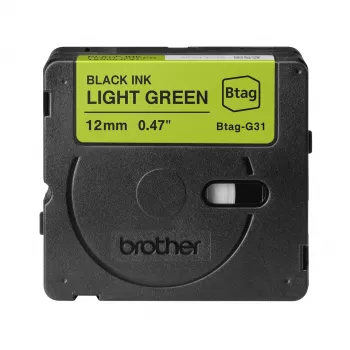 Brother BTAG-G31 materiały do produkcji etykiet Czarny na zielonym 1.2 cm 4 m