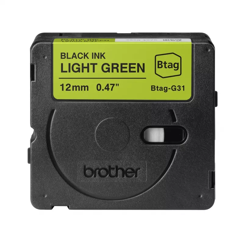 Brother BTAG-G31 materiały do produkcji etykiet Czarny na zielonym 1.2 cm 4 m