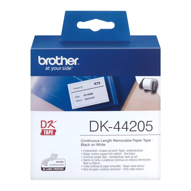 Zdejmowalna Taśma Papierowa Brother DK44205