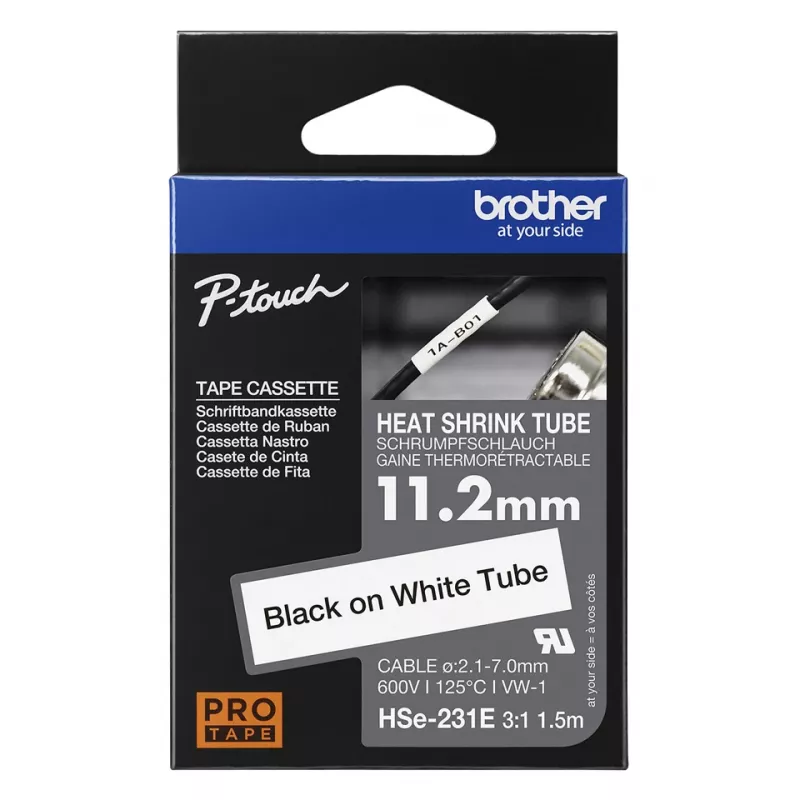 Taśma do drukarki Brother HSE-231E czarna
