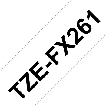 Taśma do drukarki etykiet Brother TZE-FX261 czarny na białym