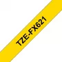 Taśma do drukarki etykiet Brother TZE-FX621 Czarny na żółtym