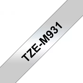 Taśma do drukarki etykiet Brother TZE-M931 Czarny na srebrnym