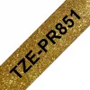 Taśma do drukarki etykiet Brother TZE-PR851 – czarny nadruk na złotym tle