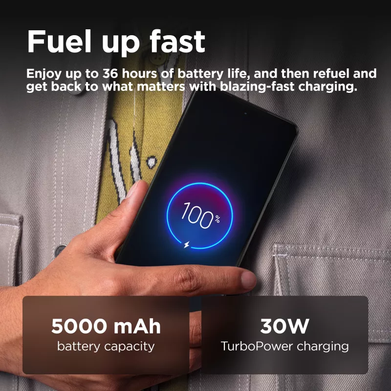 Motorola moto g75 5G 17,2 cm (6,78 cala) Hybrid Dual SIM Android 14 USB Type-C 8 GB 128 GB 5000 mAh Szary