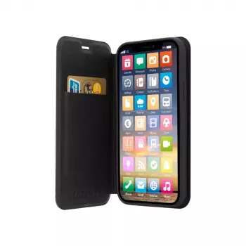 Etui z klapką Screenor 30149SC do iPhone 16 czarne 15,5 cm