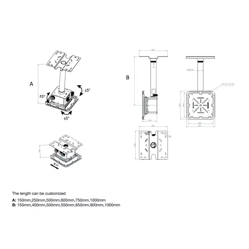 Multibrackets M Projector Mount Pro HD 40kg biały