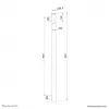 Słup przedłużający Neomounts ACL25-500BL do montażu sufitowego projektora - wys. 89 cm