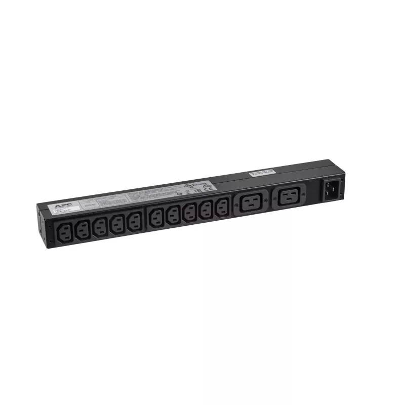 APC RACK PDU BASIC 1 U 16A 230V listwa zasilająca (PDU) 12 gniazd AC 0U/1U Czarny