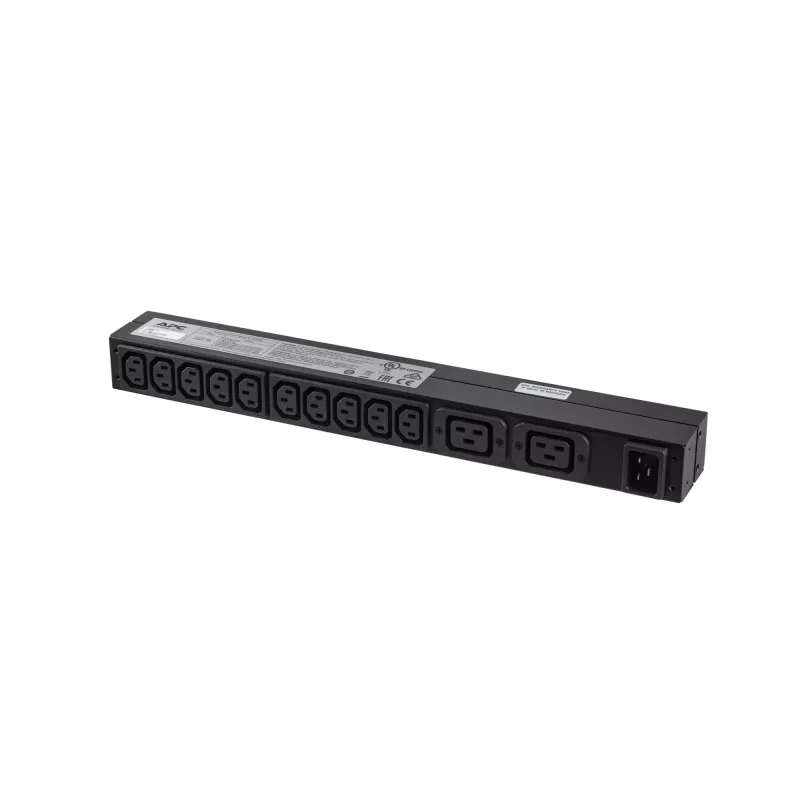 APC RACK PDU BASIC 1 U 16A 230V listwa zasilająca (PDU) 12 gniazd AC 0U/1U Czarny