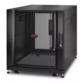 APC NetShelter SX, obudowa szafy serwerowej, 12U, czarna, 658W x 600S x 900G mm