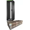 APC Easy Rack, 42U, czarny, z dachem, kółkami, stopkami, 4 wspornikami i panelami bocznymi, bez dna, 1991H x 600W x 1000D mm