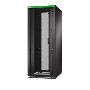 APC Easy Rack, 42U, czarny, z dachem, kółkami, stopkami, 4 uchwytami i panelami bocznymi, bez dna, 1991W x 800S x 1000G mm