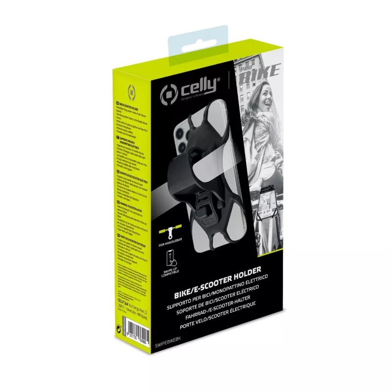 Celly Swipe Bike Uchwyt pasywny Telefon komórkowy/Smartfon Czarny