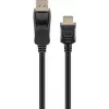 adapter kablowya Goobay DisplayPort na HDMI 5 m Złącze 1 DisplayPort Złącze 2 HDMI Typ A