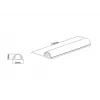 Multibrackets M Uniwersalna Osłona Kablowa Aluminiowa 33 mm szer. 1100 mm dł. Metaliczna