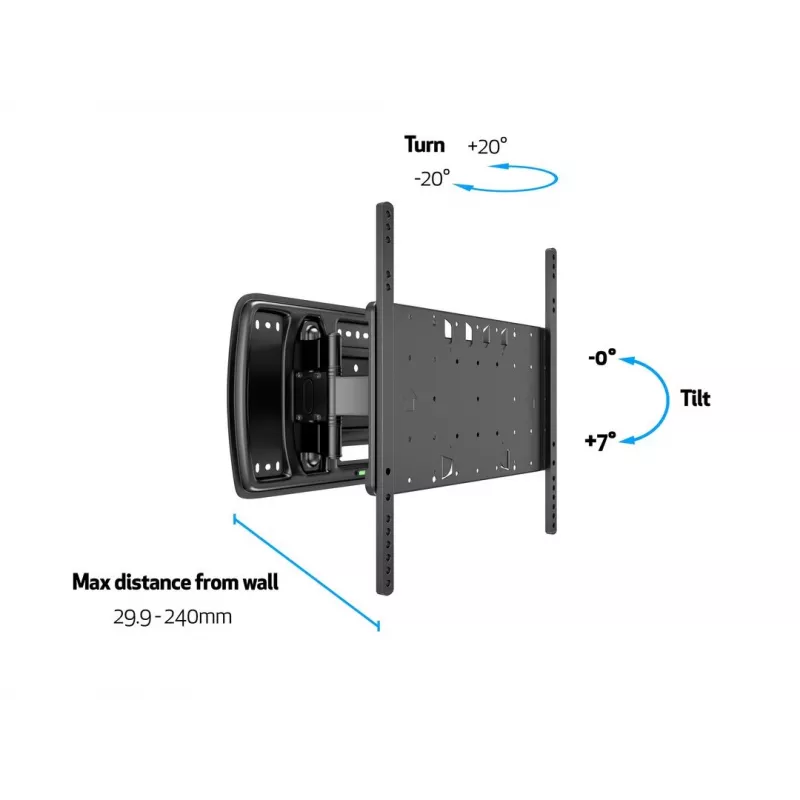 Uchwyt montażowy Multibrackets M VESA Super cienki Tilt & Turn