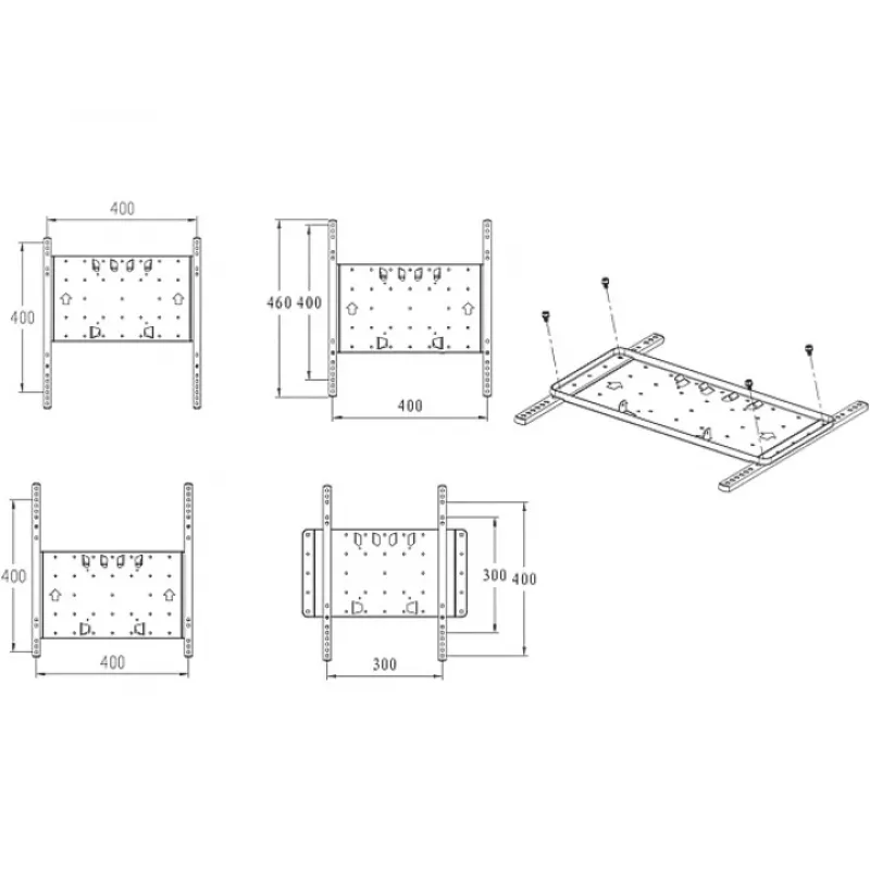 Uchwyt montażowy Multibrackets M VESA Super cienki Tilt & Turn
