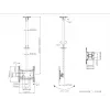 Multibrackets M Public Ceilingmount Medium Single 3000, 30 kg, 81,3 cm (32 cale), 139,7 cm (55 cali), 200 x 100 mm, 400 x 400 mm, 860 - 3130 mm