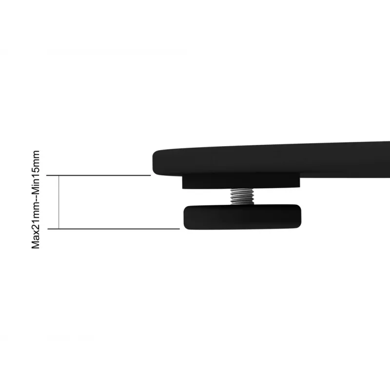Stojak pod wyświetlacz Multibrackets M 180 Single czarny z podstawą podłogową