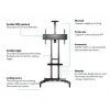 Multibrackets M Public Floorstand Basic 180 z półką i uchwytem na kamerę
