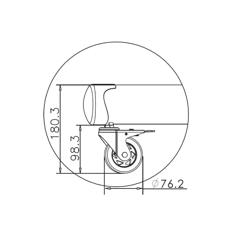 Multibrackets M Public Floorstand Basic 180 z półką i uchwytem na kamerę