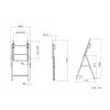 Multibrackets M Tilt and Roll Easel Czarny Maksymalny udźwig 50 kg