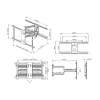 Uchwyt montażowy Multibrackets M Universal Flexarm Pro 60 kg wytrzymały czarny