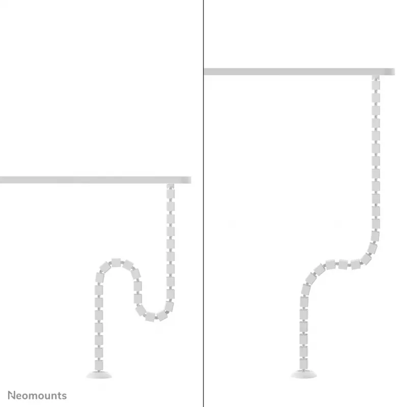 Organizer przewodów kręgosłupowy Neomounts ADS06-130WH montowany na śruby, biały, 130 mm