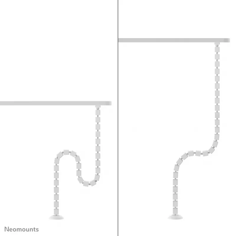 Organizer kabli na kręgosłup Neomounts ADS06-132WH montowany magnetycznie biały modułowy system zarządzania kablami